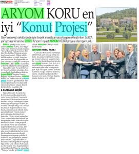 Aryom Koru En İyi “Konut Projesi”