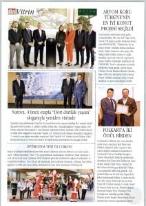 Aryom Koru Türkiye’nin En İyi Konut Projesi Seçildi