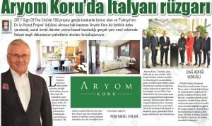 Aryom Koru’da İtalyan Rüzgarı