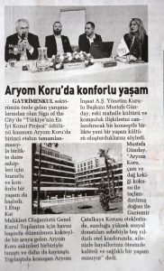 Aryom Koru'da Konforlu Yaşam