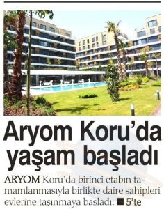 Aryom Koru'da Yaşam Başladı 2. Haber