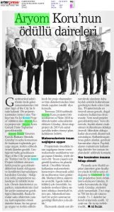 Aryom Koru'nun Ödüllü Daireleri