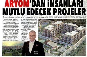 Aryom'dan İnsanları Mutlu Edecek Projeler