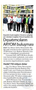 Dışsatımcıların Aryom Buluşması