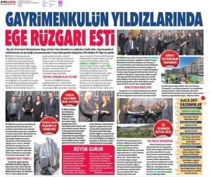 Gayrimenkulün Yıldızlarında Ege Rüzgarı Esti