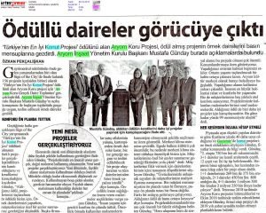 Ödüllü Daireler Görücüye Çıktı