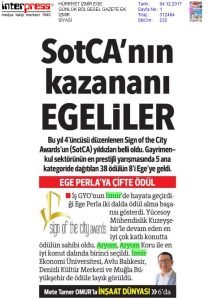 Sotca’nın Kazananı Egeliler
